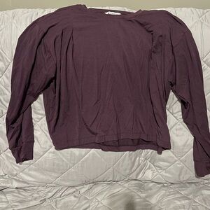 Athleta Women's Long Sleeve Top in Deep Purple